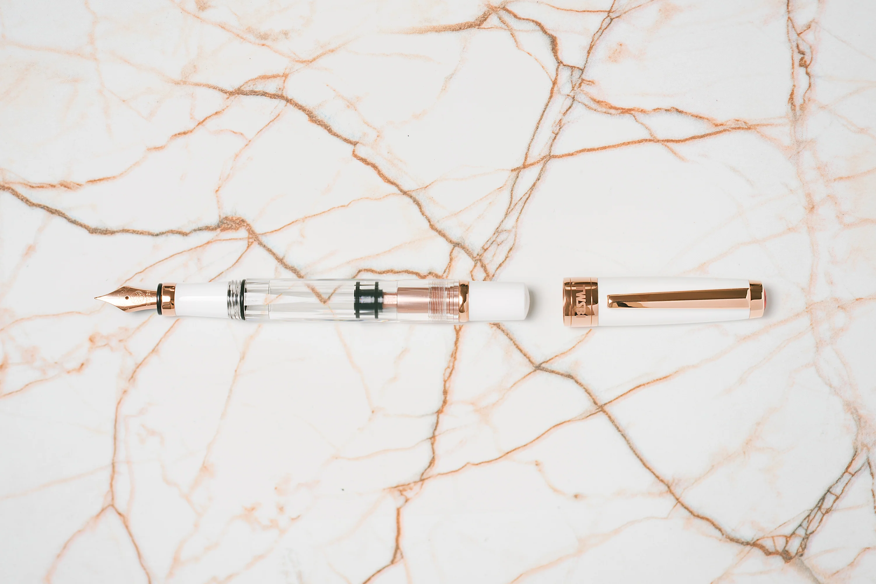 TWSBI Diamond 580 White RoseGold II Fountain Pen - Image 4