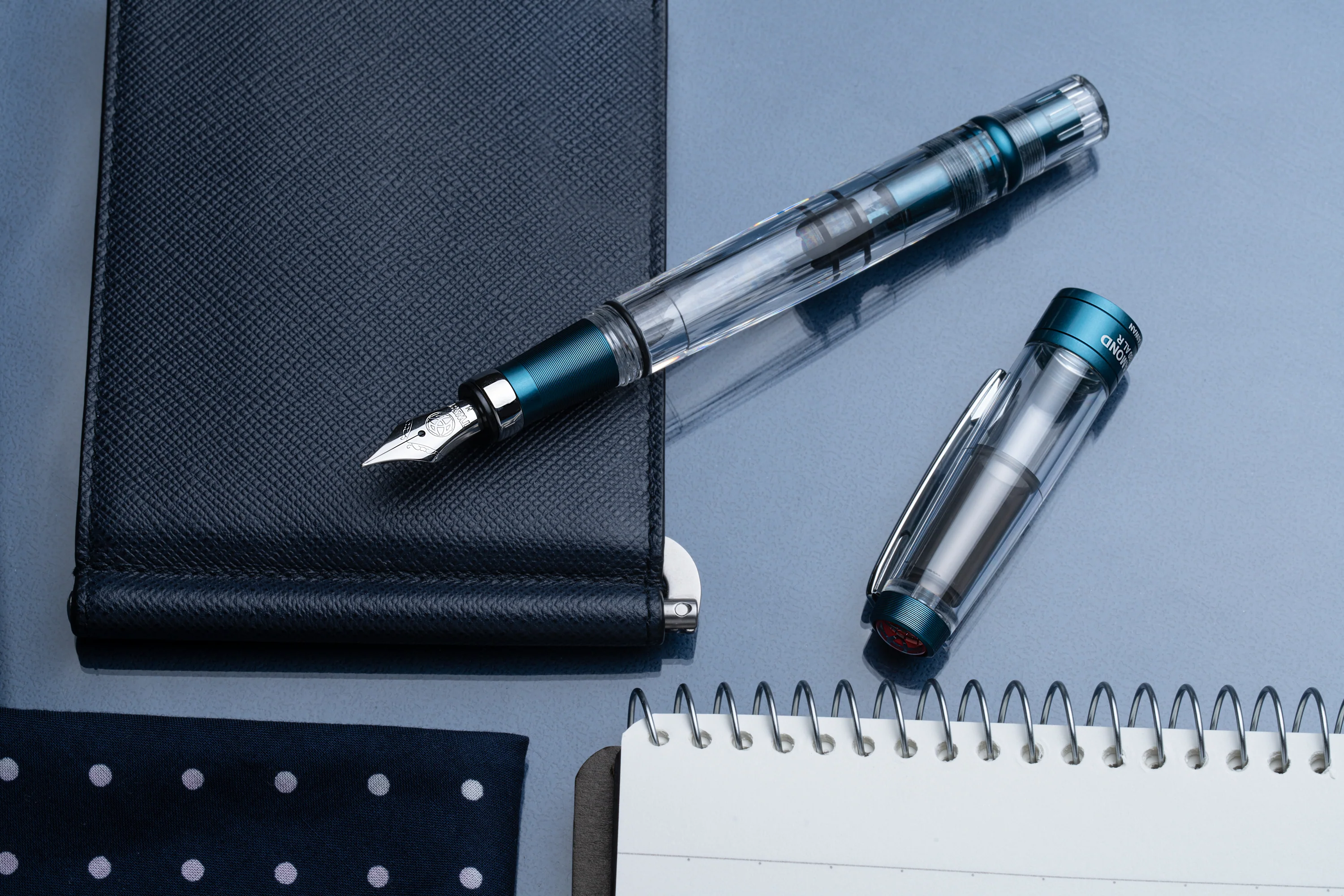 TWSBI Diamond 580ALR Prussian Blue Fountain Pen - Image 6