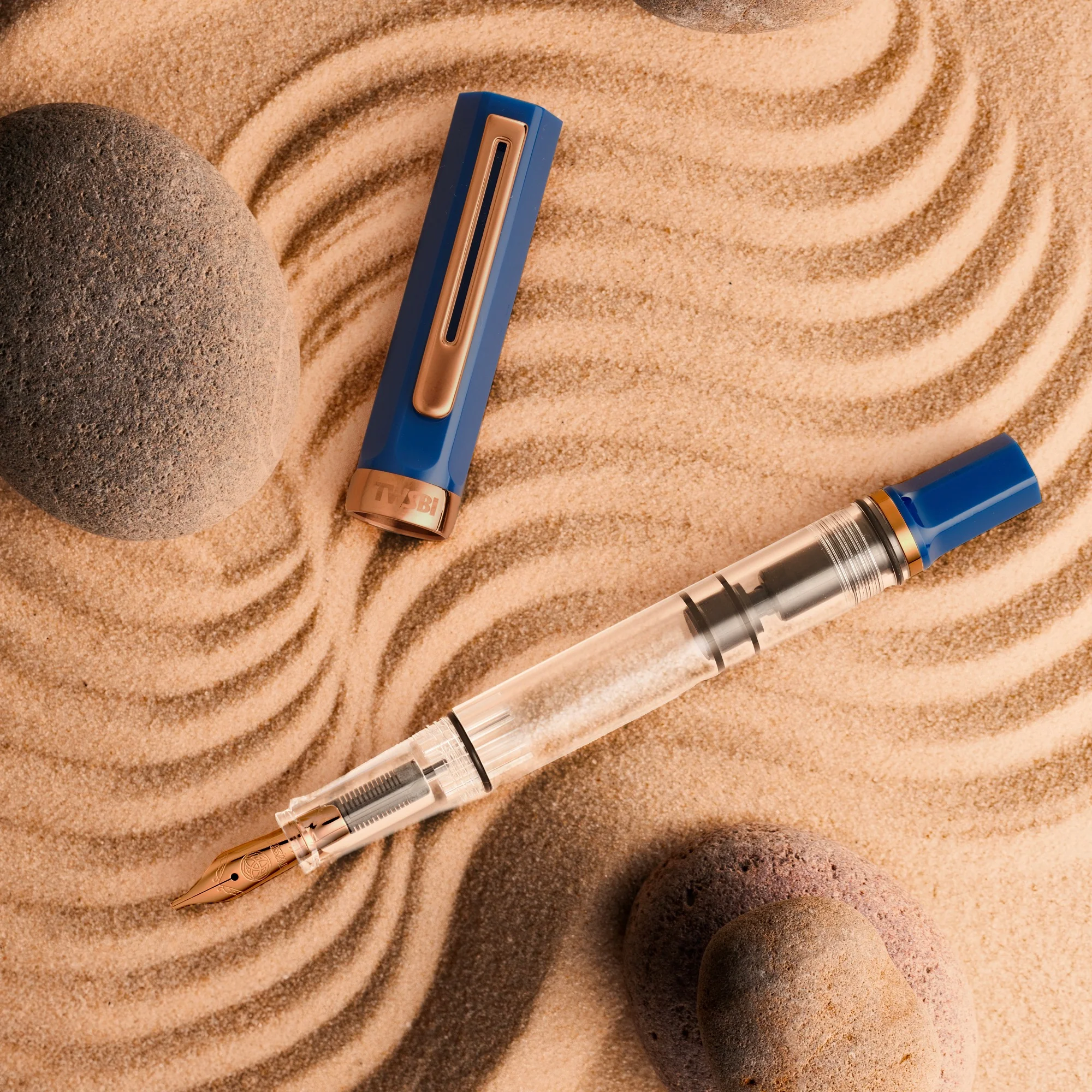 TWSBI ECO Indigo Blue w/ Bronze Fountain Pen - Image 2