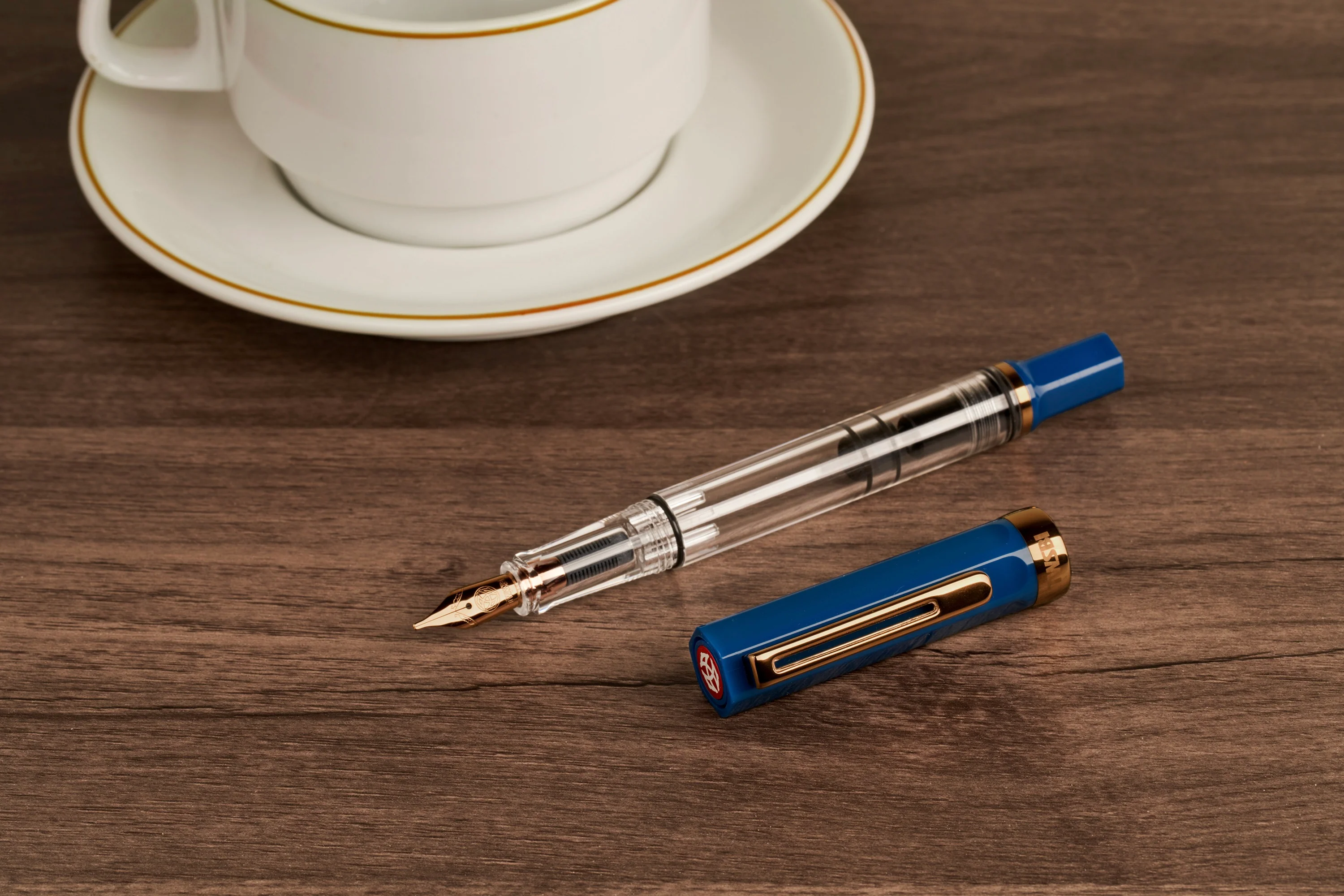 TWSBI ECO Indigo Blue w/ Bronze Fountain Pen - Image 3