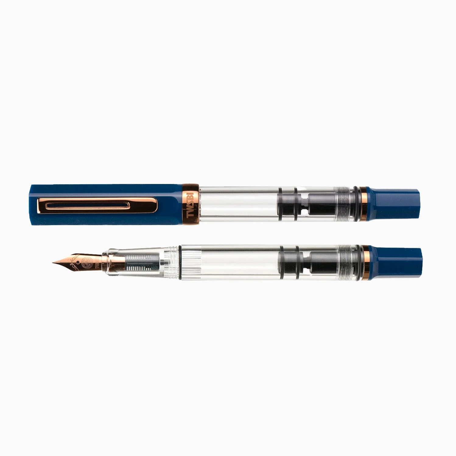 TWSBI ECO Indigo Blue w/ Bronze Fountain Pen - Image 6