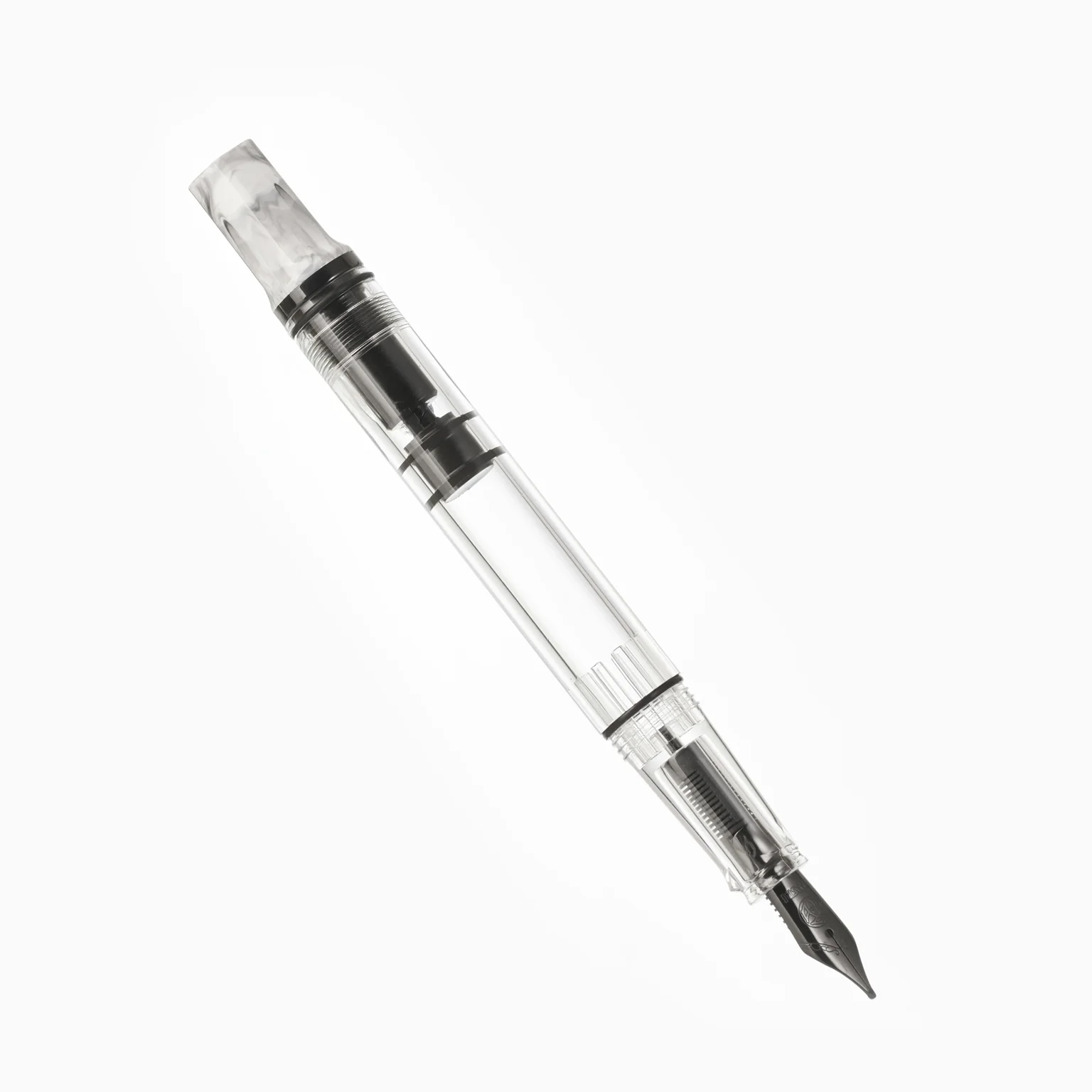 TWSBI ECO Carrara w/Onyx Fountain Pen - Image 7