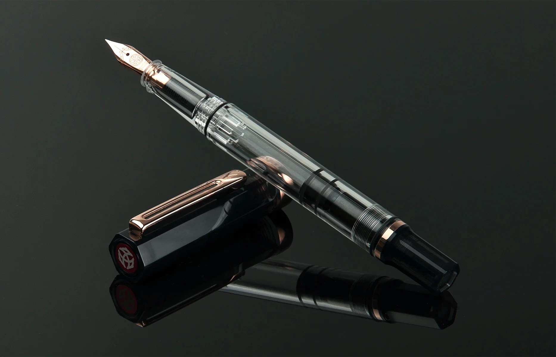 TWSBI ECO Smoke RoseGold Fountain Pen - Image 10
