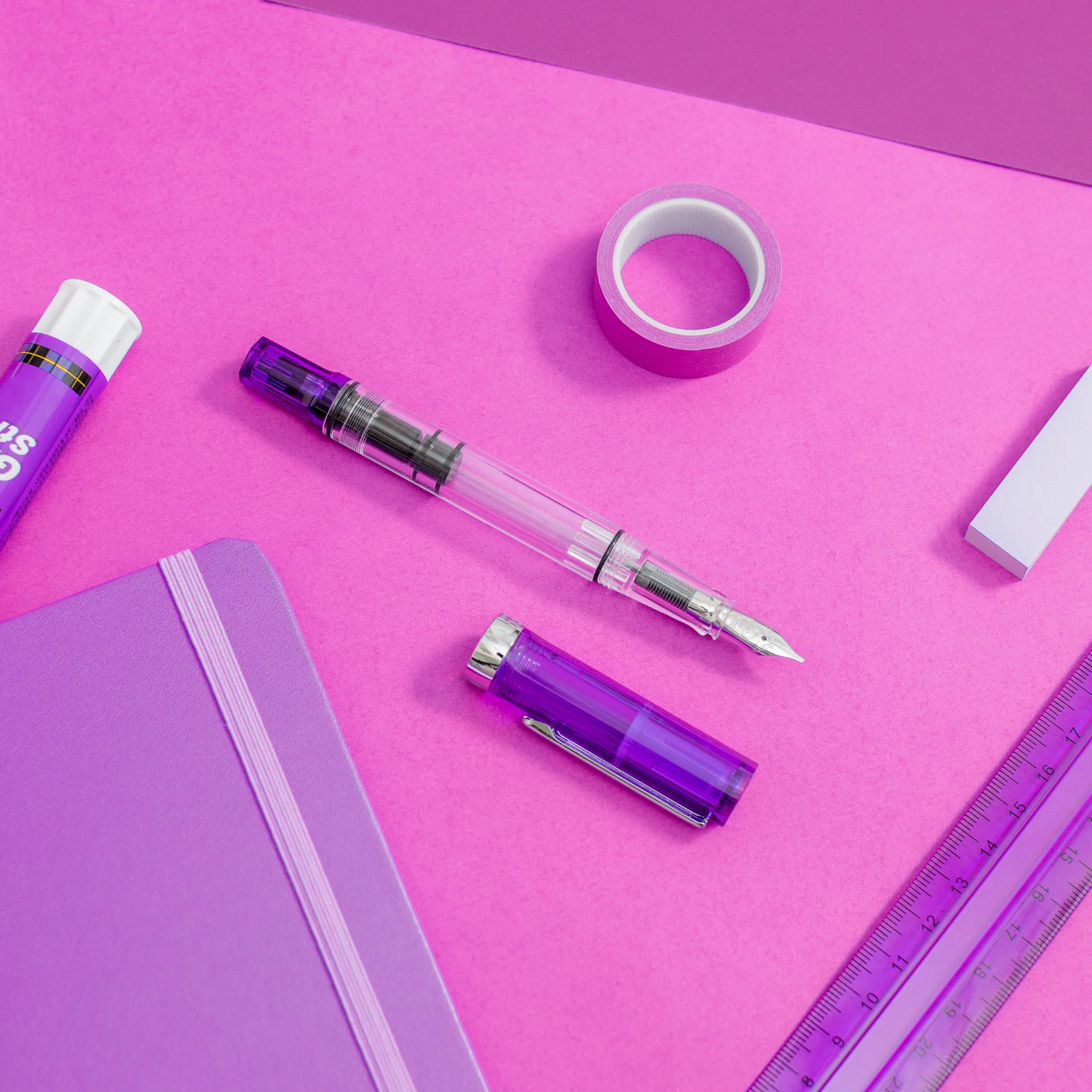 TWSBI ECO Transparent Purple Fountain Pen - Image 6